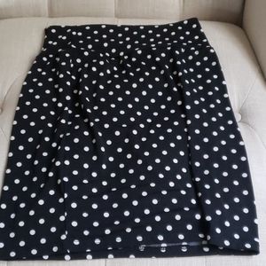 Small polka dot mini skirt